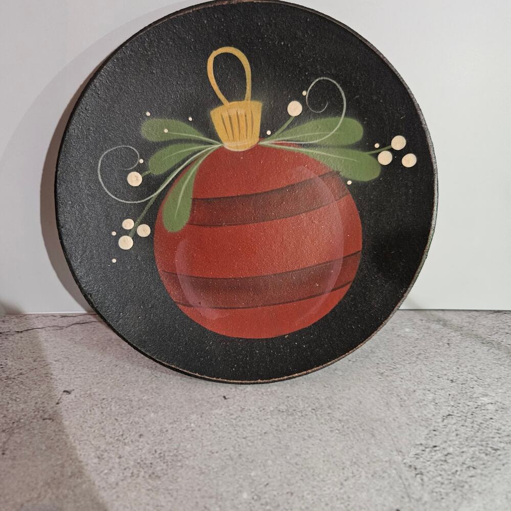 The Hearthside Collection Decorative Plate 13" Signed Holiday Ornament